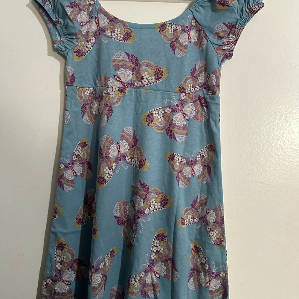 The Children's Place Teal and Purple Butterfly Dress - Picture 3 of 4
